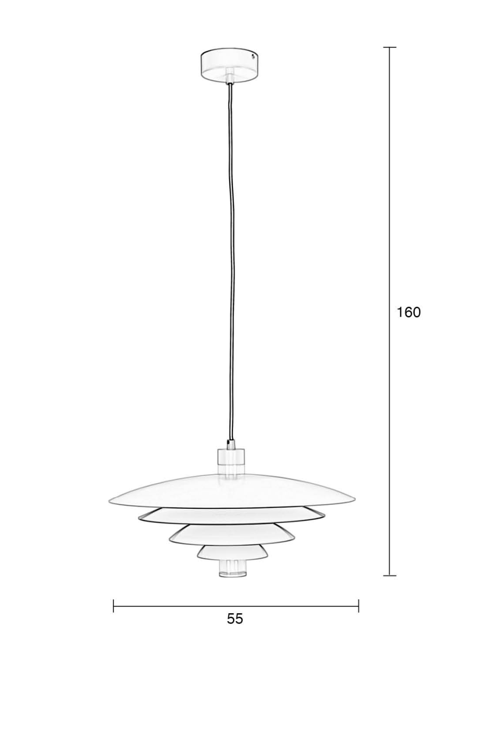 Beige Metal Pendant Lamp | Zuiver Cole | OROA.com