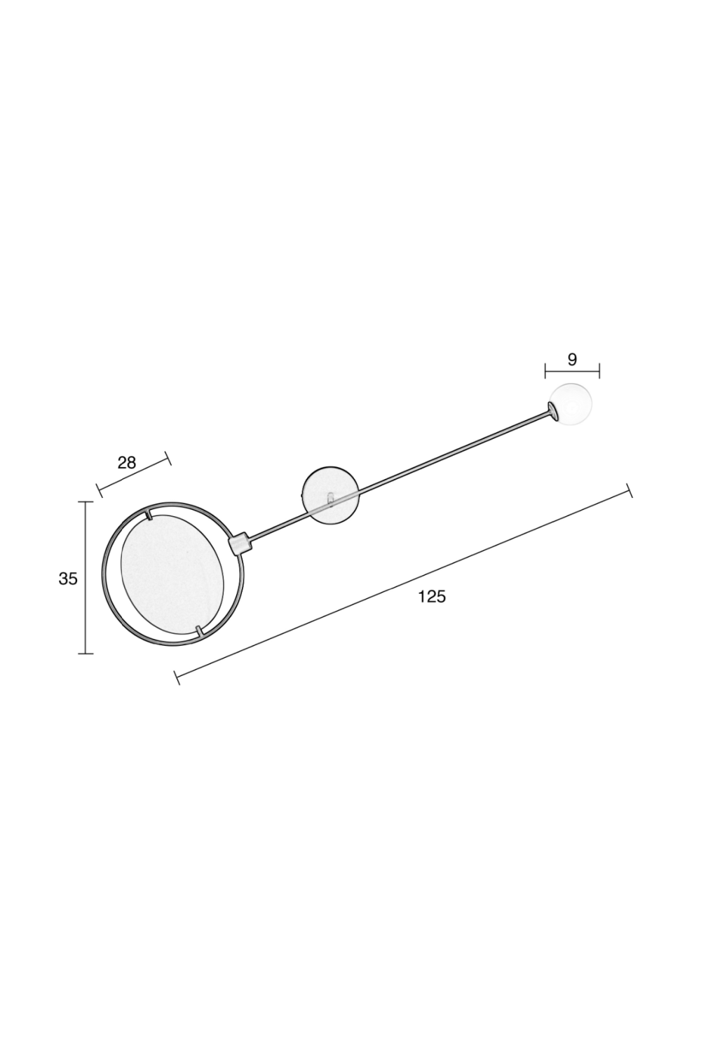 Modern Orbital Wall Lamp | Oroa.com
