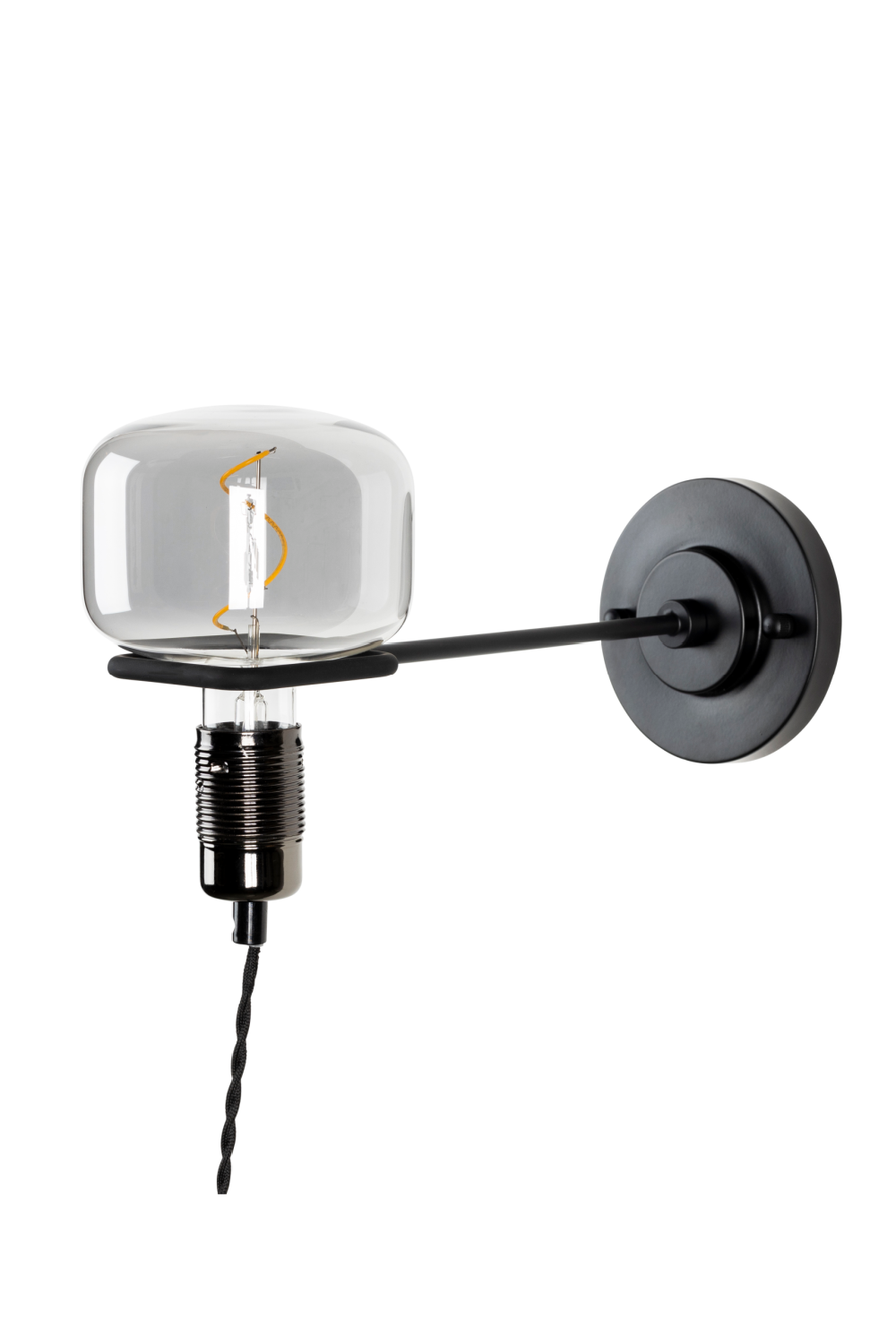 Clear Glass Industrial Wall Lamp | Zuiver Hazy | OROA.com