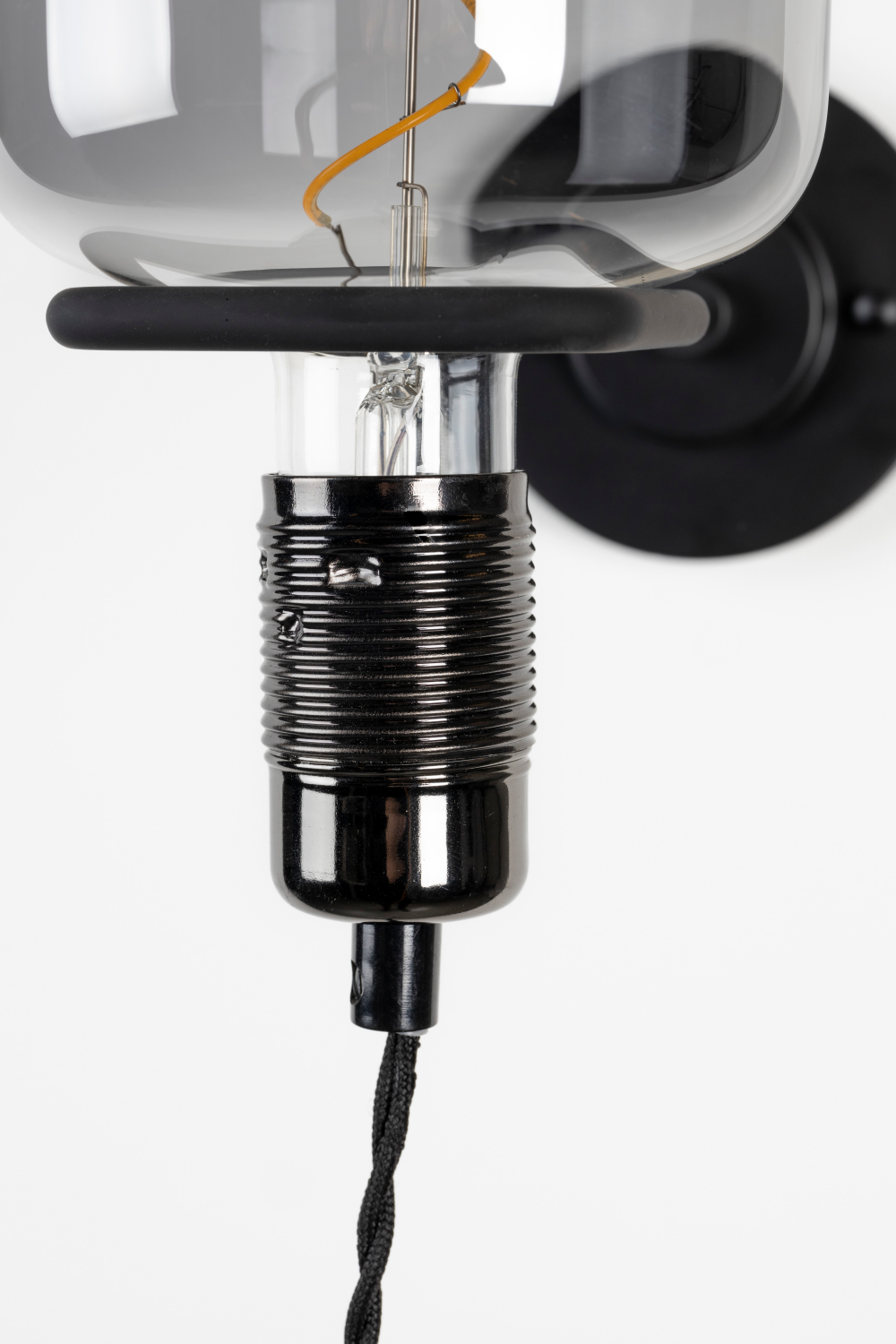 Clear Glass Industrial Wall Lamp | Oroa.com