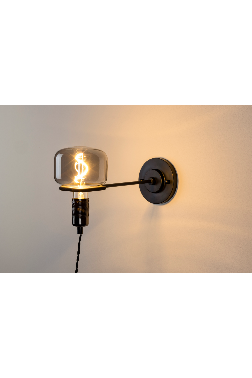 Clear Glass Industrial Wall Lamp | Oroa.com