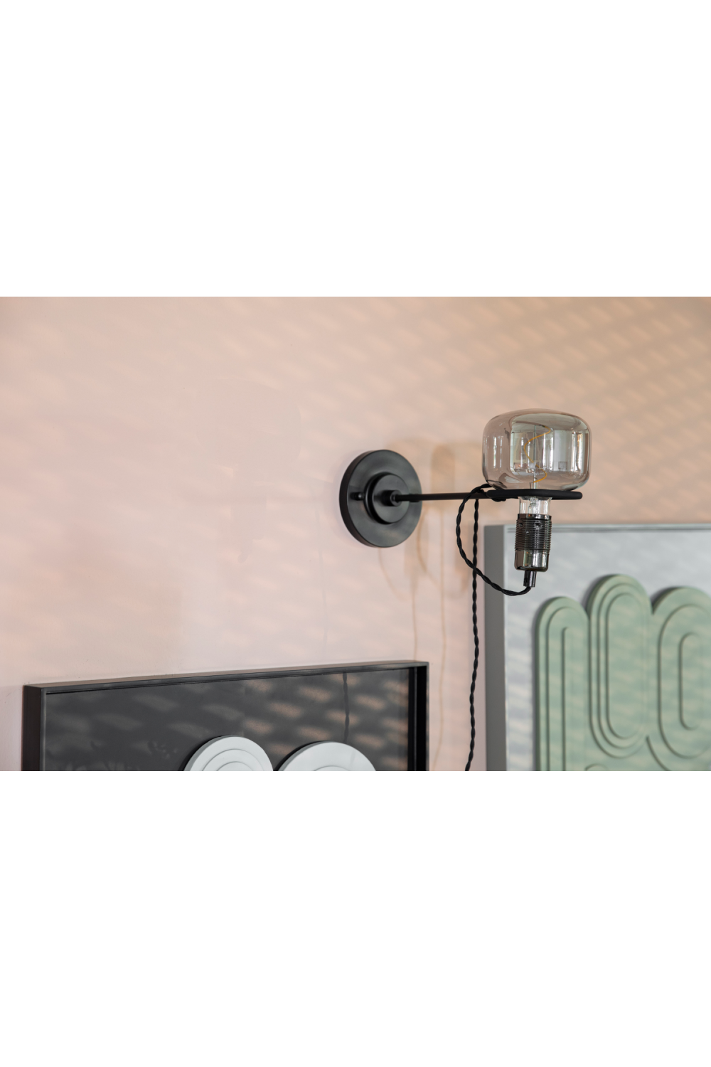 Clear Glass Industrial Wall Lamp | Oroa.com