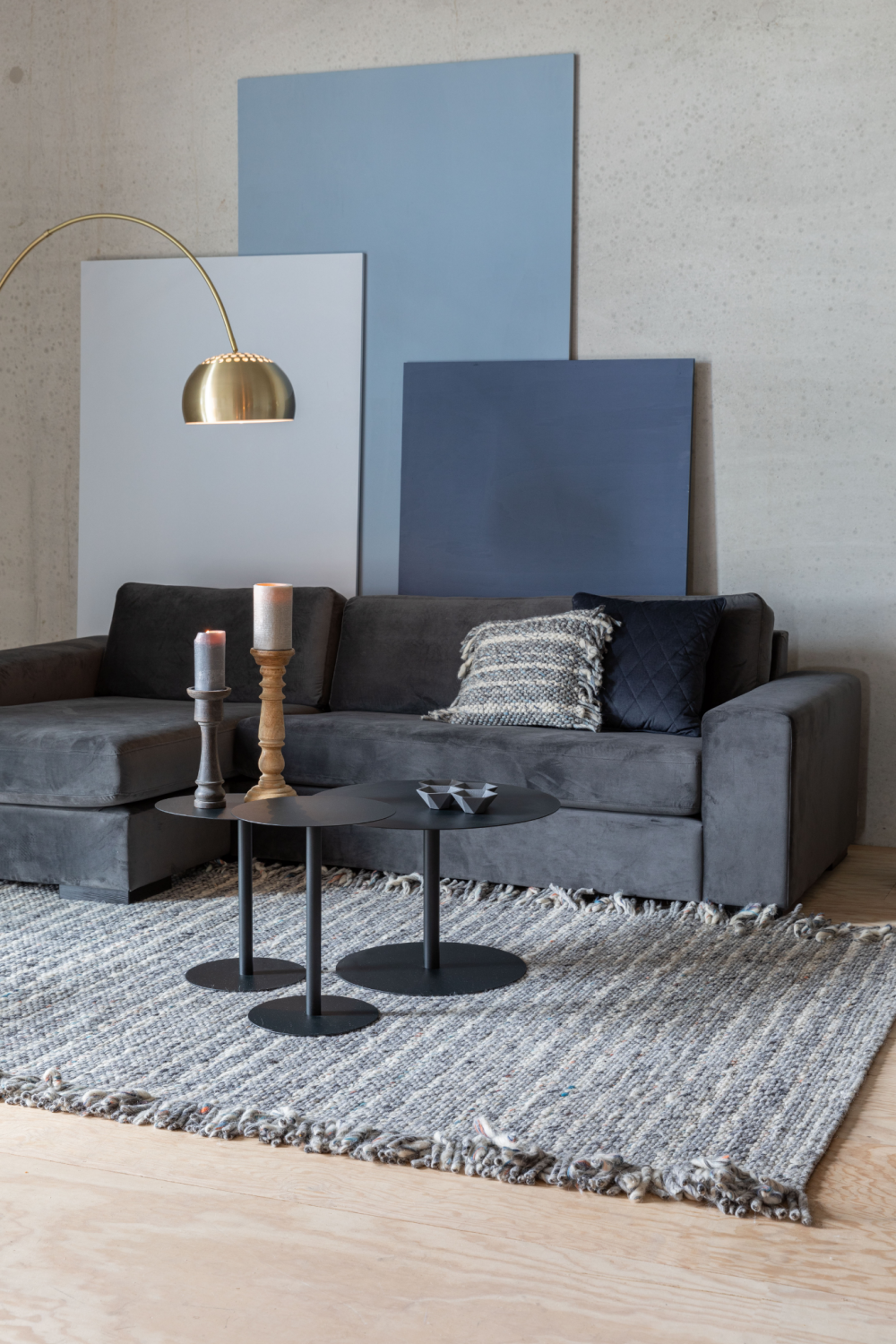 Handwoven Woolen Strands Carpet 5' x 8' | Zuiver Frills | Oroa.com