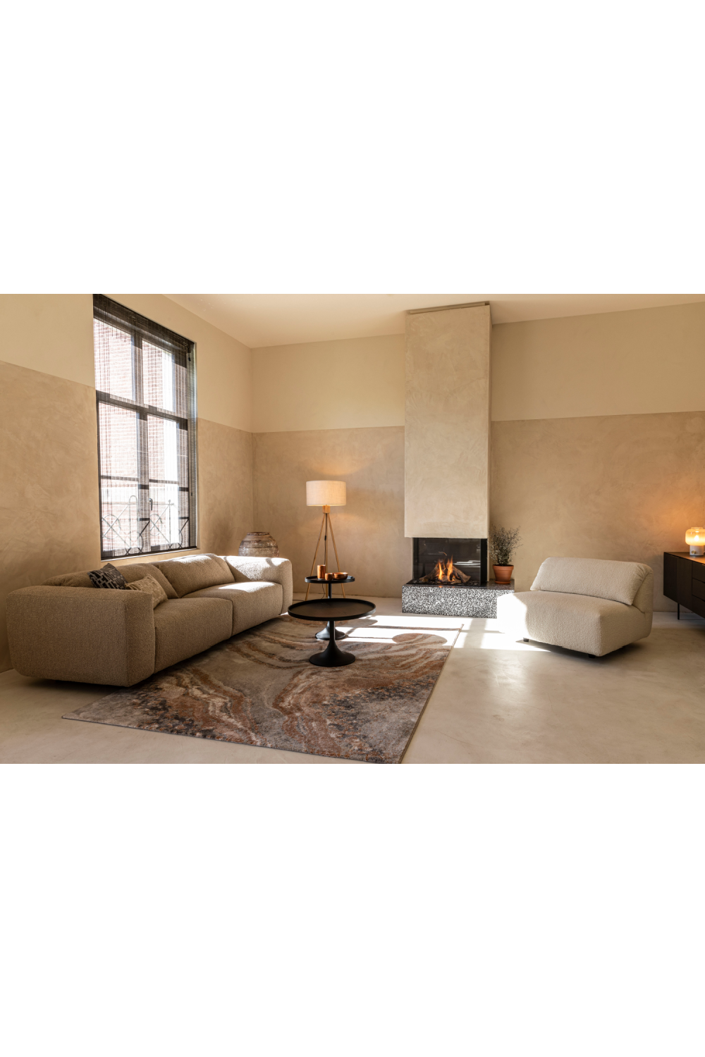 Gray Contemporary Carpet | Zuiver Solar | OROA.com