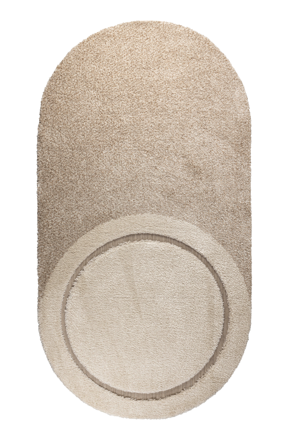 Oval Beige Rug 5' x 10' | Zuiver Spark | OROA.com
