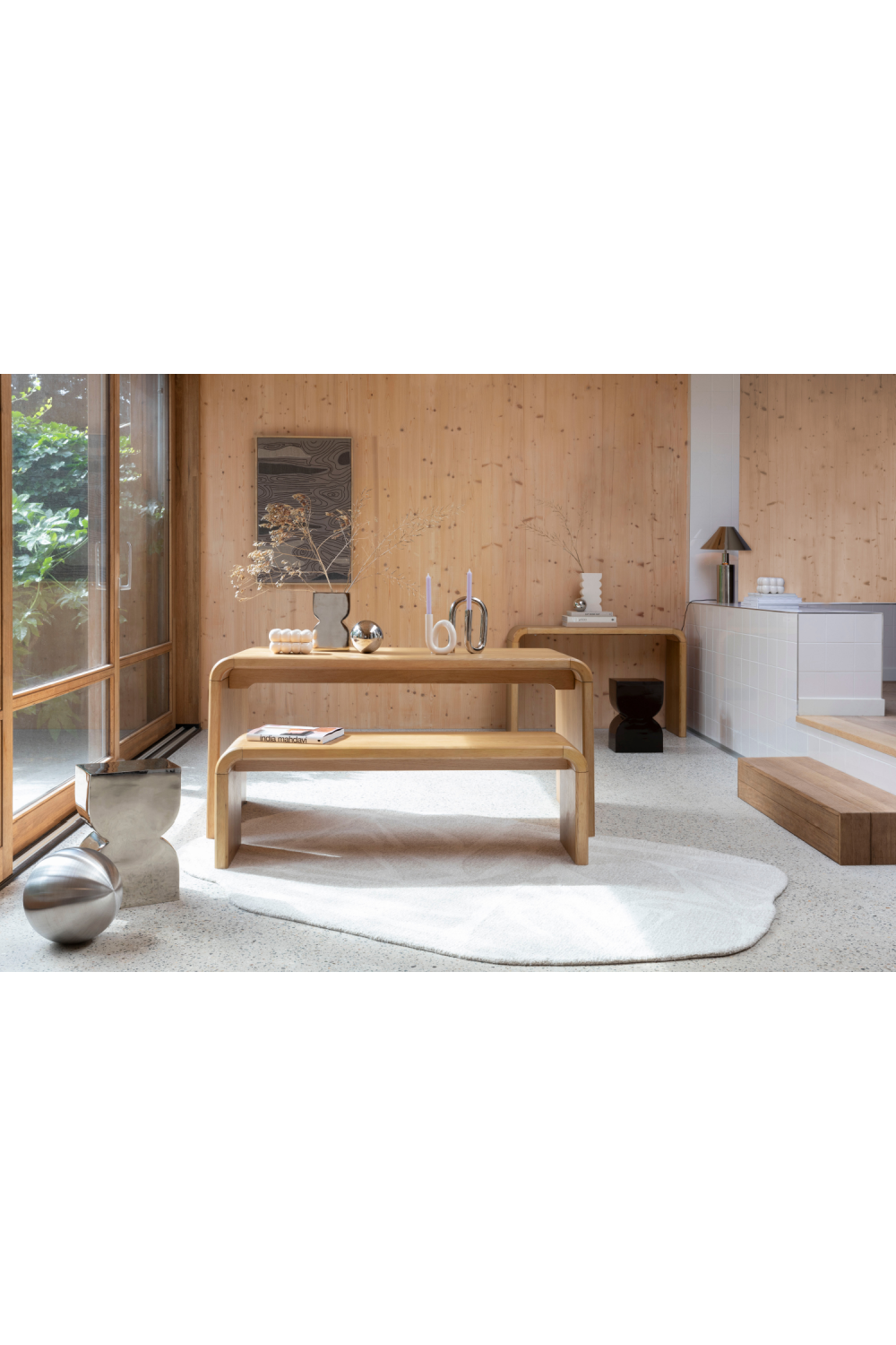 Organic-Shaped Wool Rug 5' x 7'5" | Zuiver Forms | OROA.com