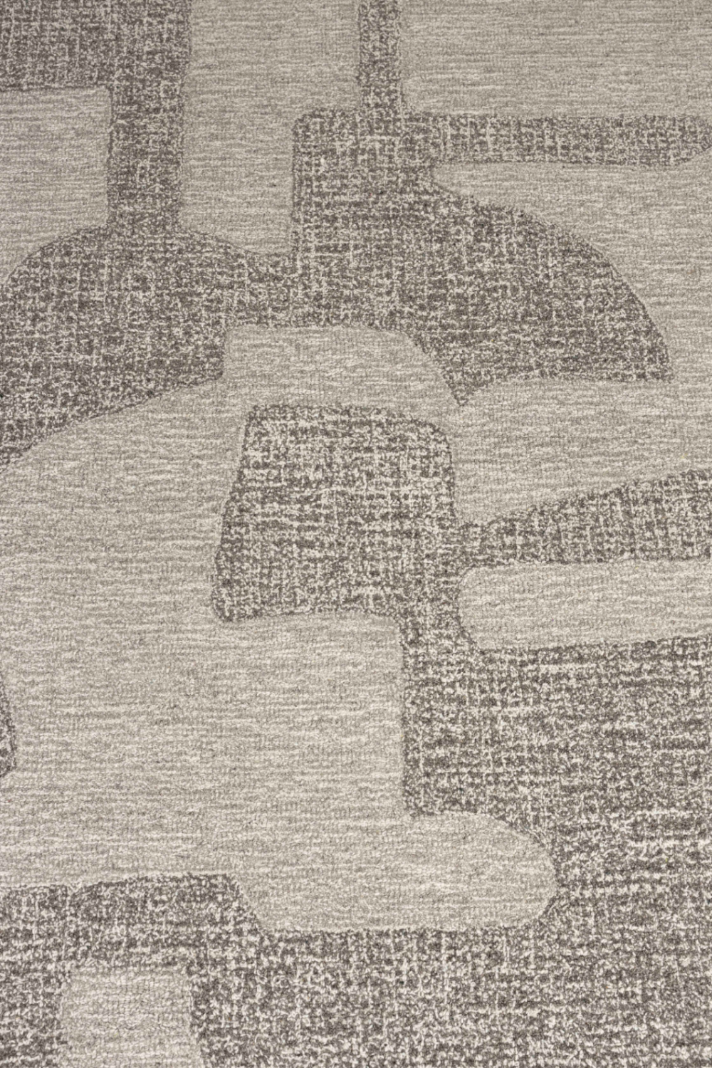 Gray Wool Patterned Rug 5' x 7'5" | Zuiver Frantic | OROA.com