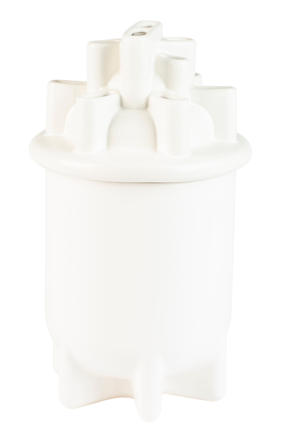 White Ceramic Modern Vase | Zuiver Bassin | OROA.com