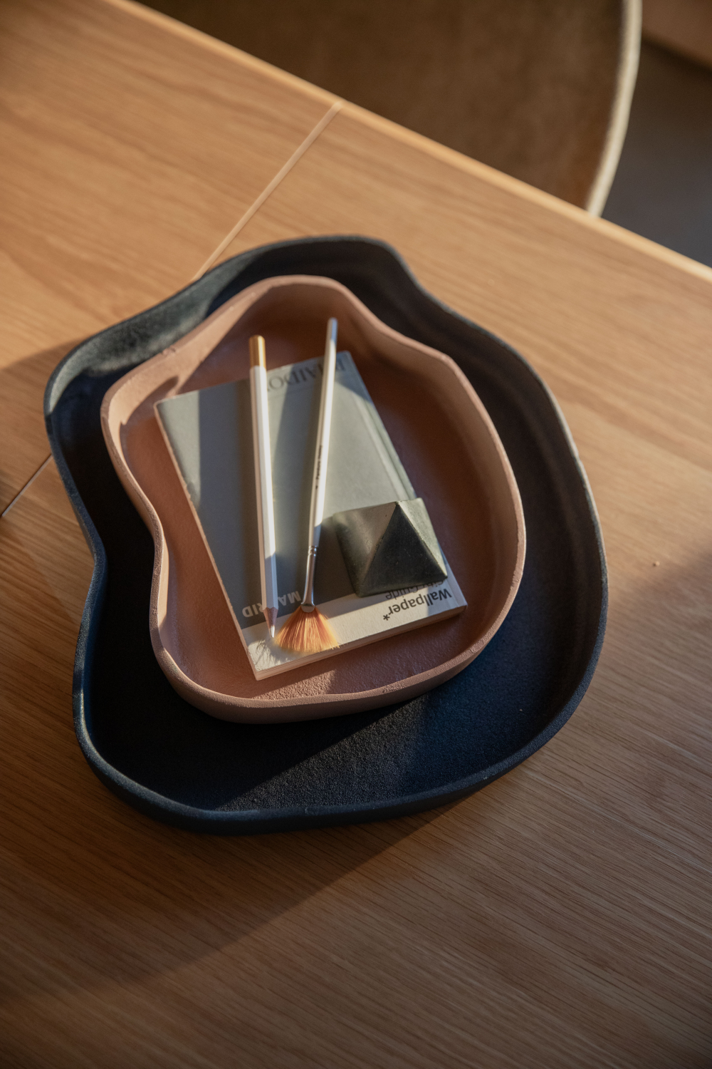 Organic-Shaped Matte Trays (2) | Zuiver Revolt | OROA.com