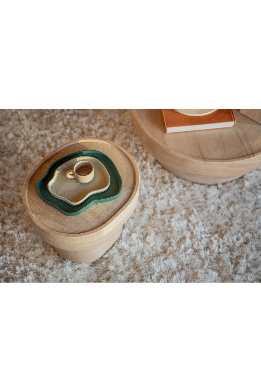 Organic-Shaped Matte Trays (2) | Zuiver Revolt | OROA.com