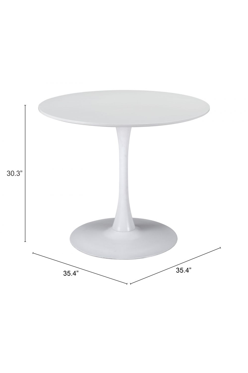 Round Pedestal Dining Table | OROA Modern Opus