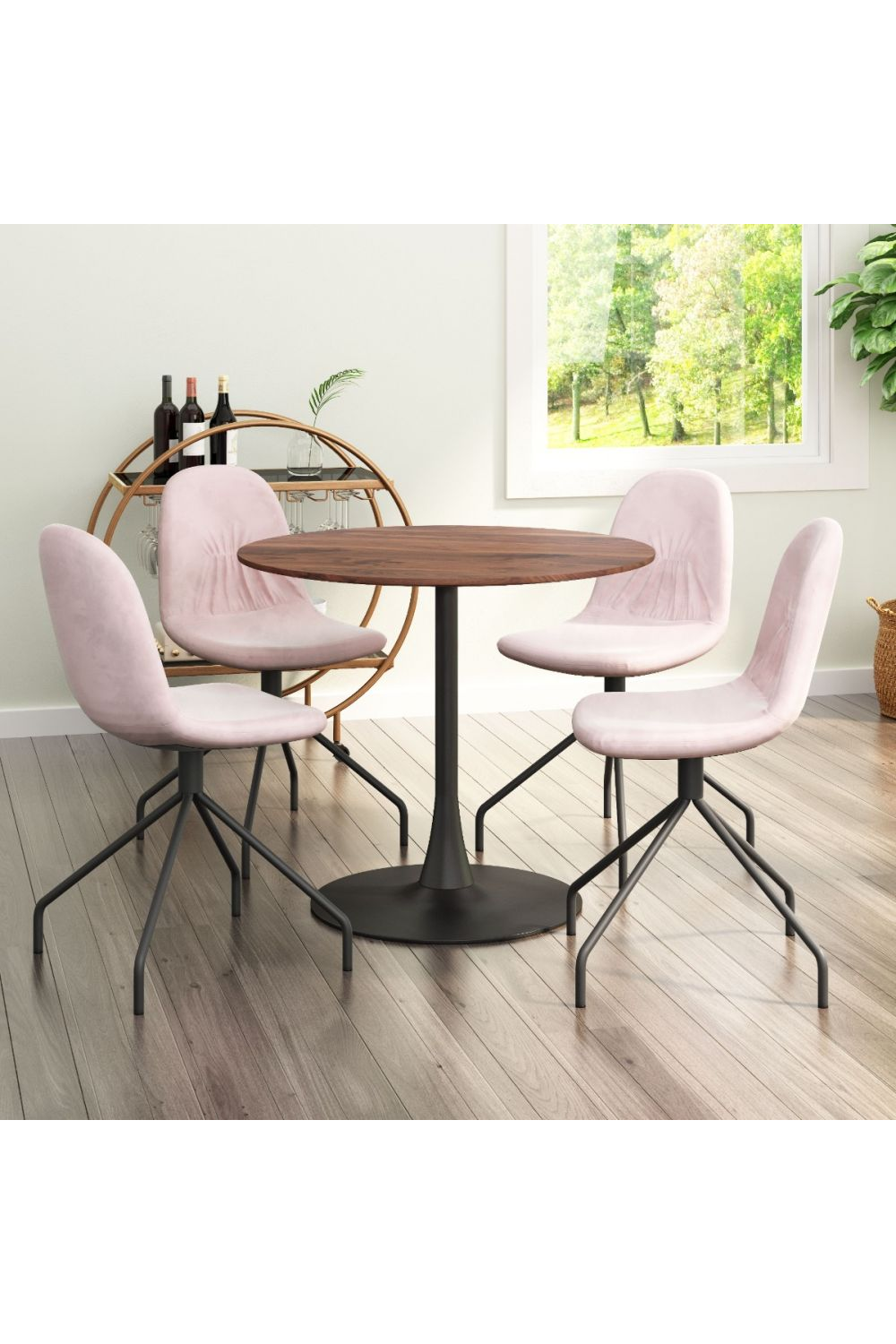 Wooden Pedestal Dining Table | OROA Modern Opus | Oroa.com