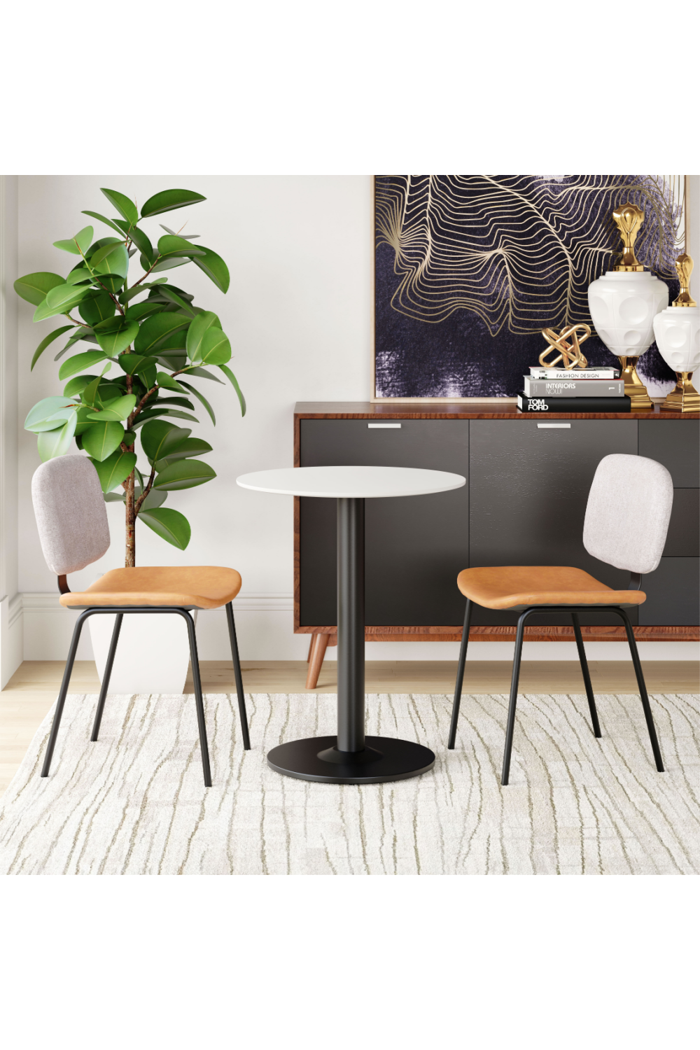 White Bistro Table | OROA Modern Alto | Oroa.com