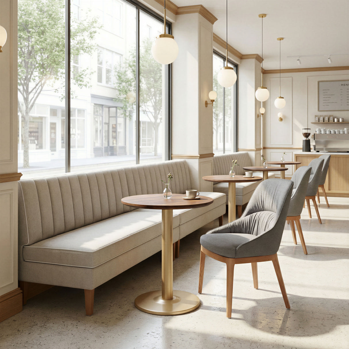Brown Wooden Bistro Table | Oroa.com