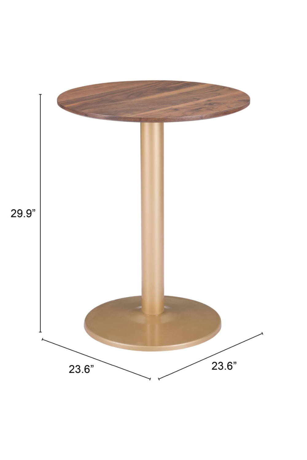 Brown Wooden Bistro Table | OROA Modern Alto | Oroa.com
