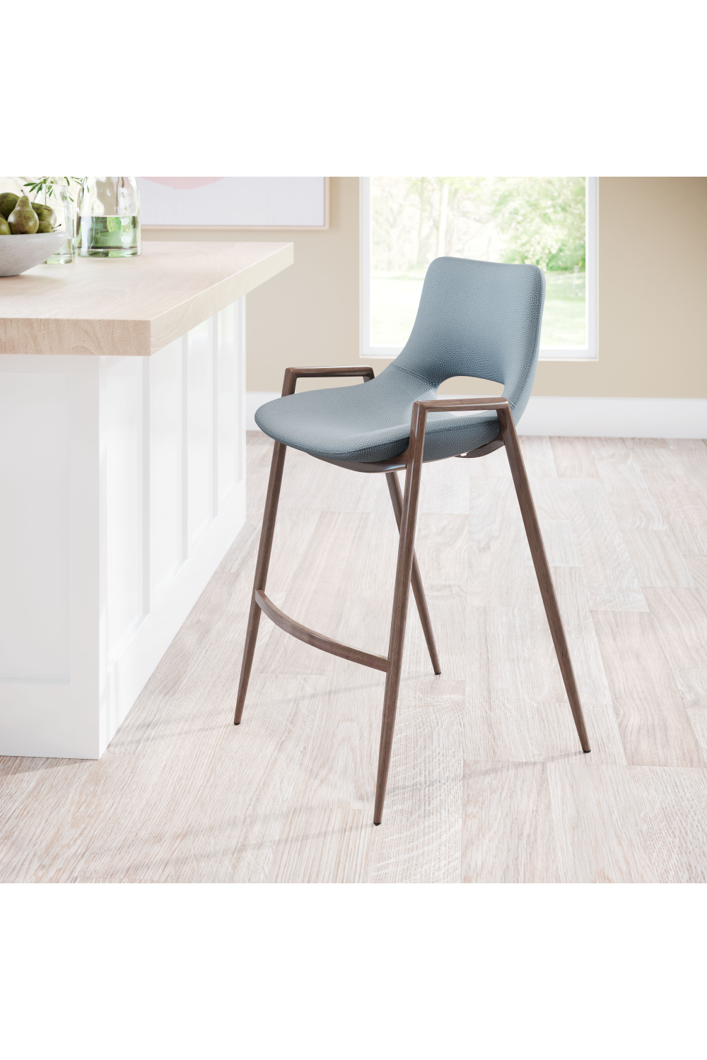 Leather Counter Stools (2) | Oroa.com