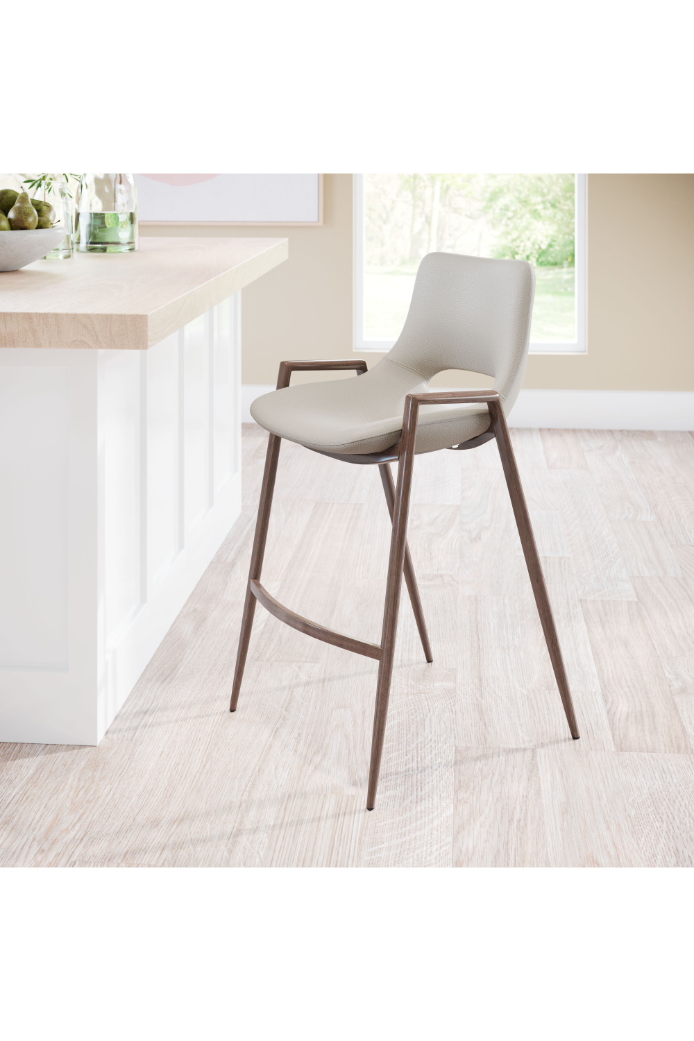 Leather Counter Stools (2) | Oroa.com