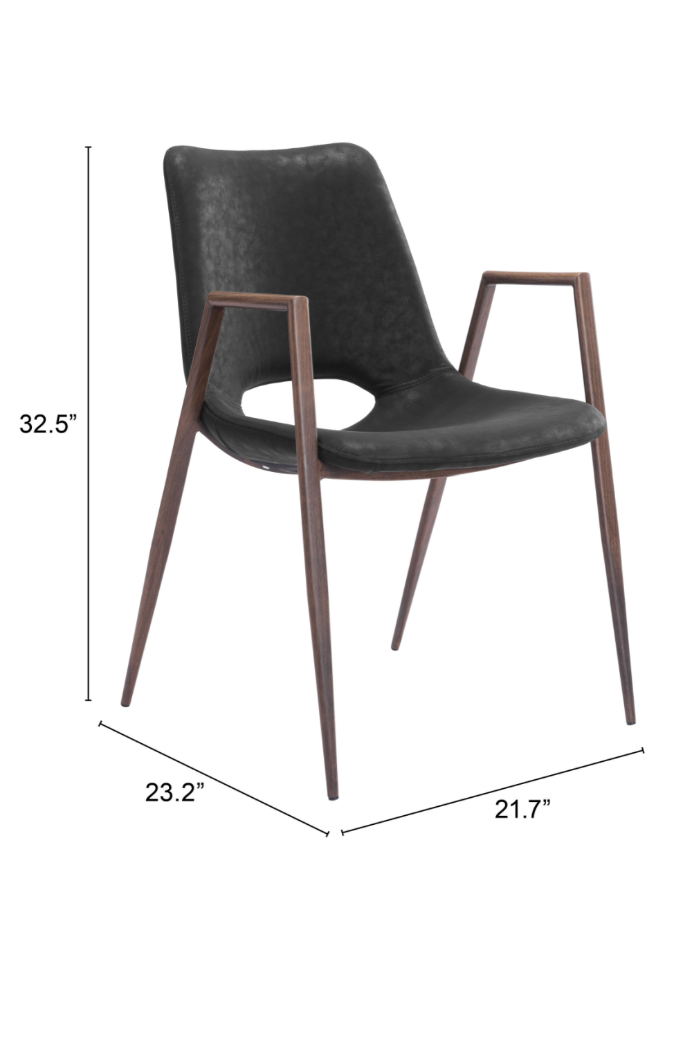 Leather Dining Chairs (2) | Oroa.com