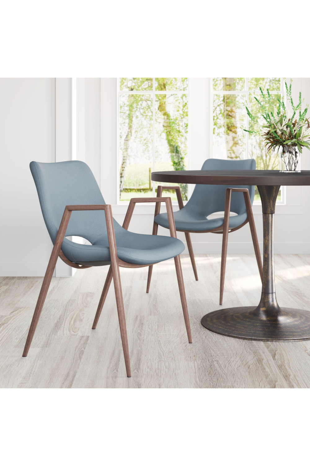Leather Dining Chairs (2) | OROA Modern Desi | Oroa.com