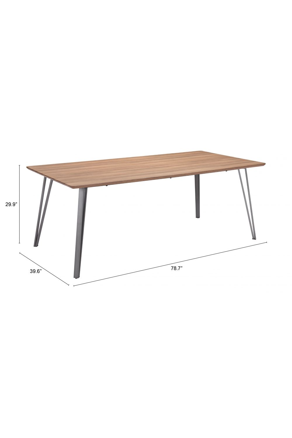Wooden Rectangular Dining Table | OROA Modern Perpignan | Oroa.com