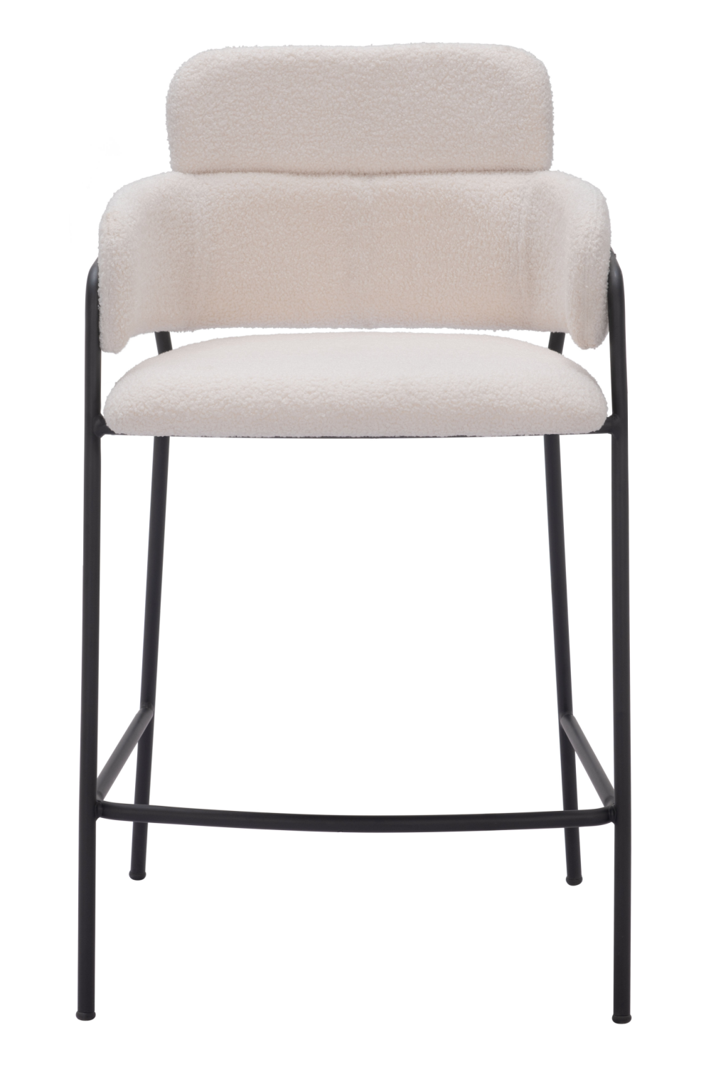 Shearling Style Counter Stools (2) | OROA Modern Marcel | Oroa.com