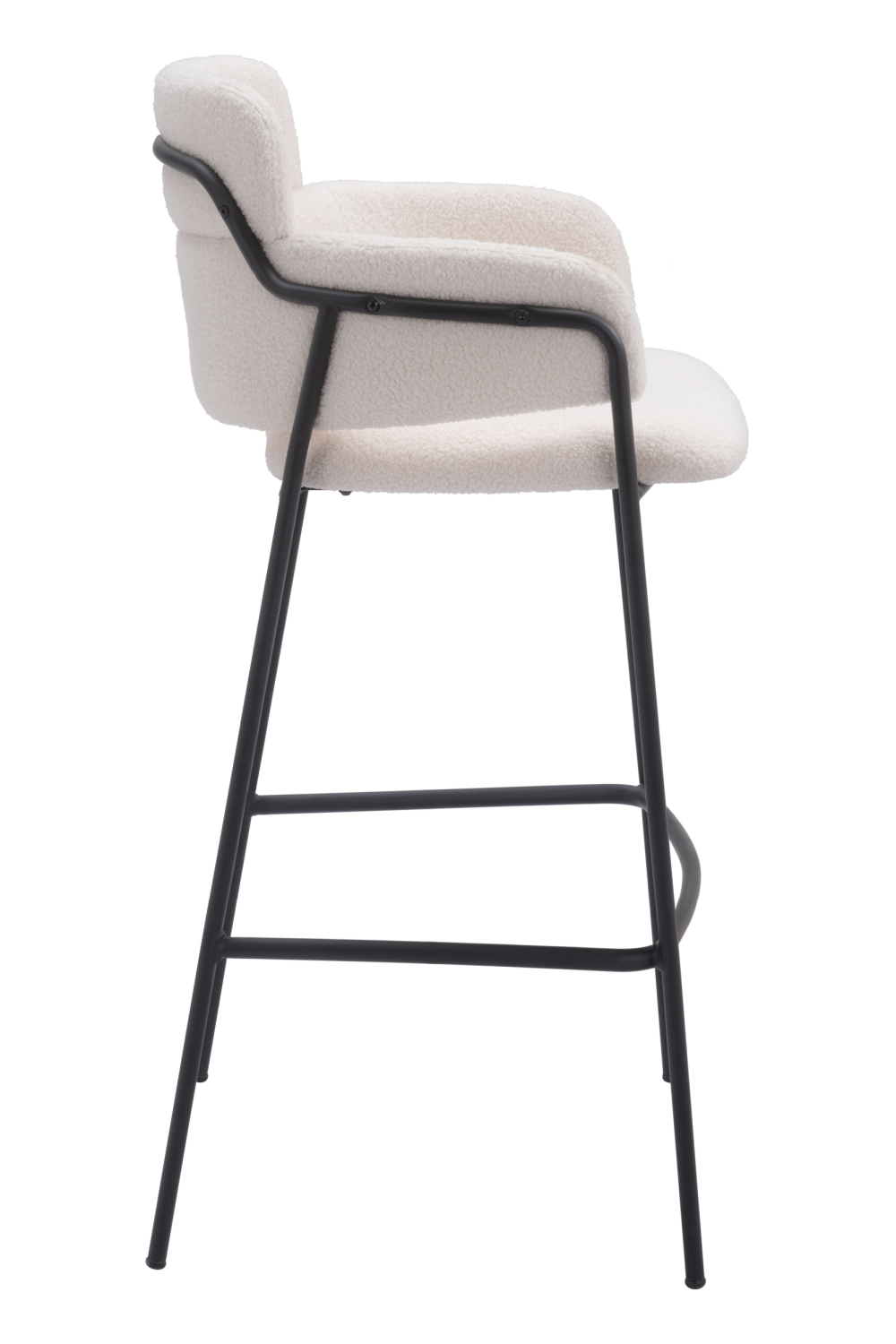 Shearling Style Bar Stools (2) | Oroa.com