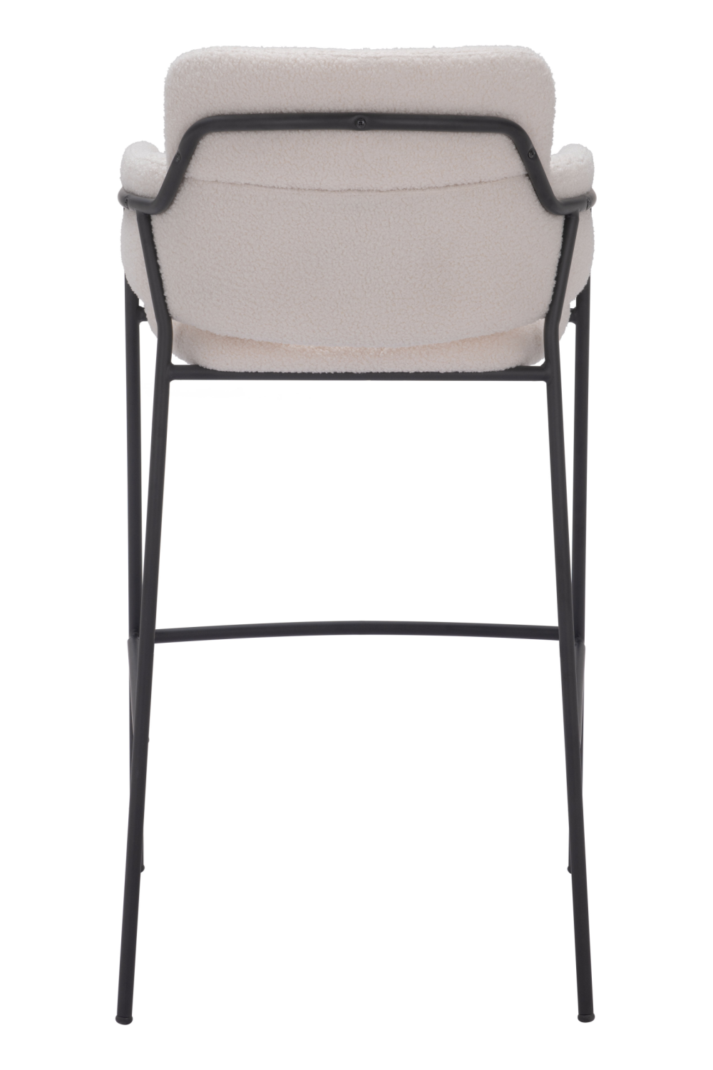 Shearling Style Bar Stools (2) | Oroa.com