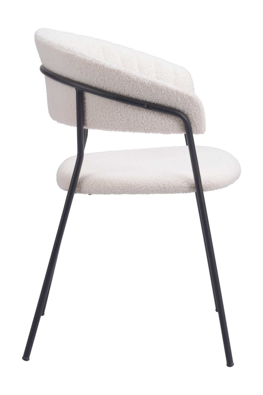 Cream Shearling Dining Chairs (2) | OROA Modern Josephine | Oroa.com
