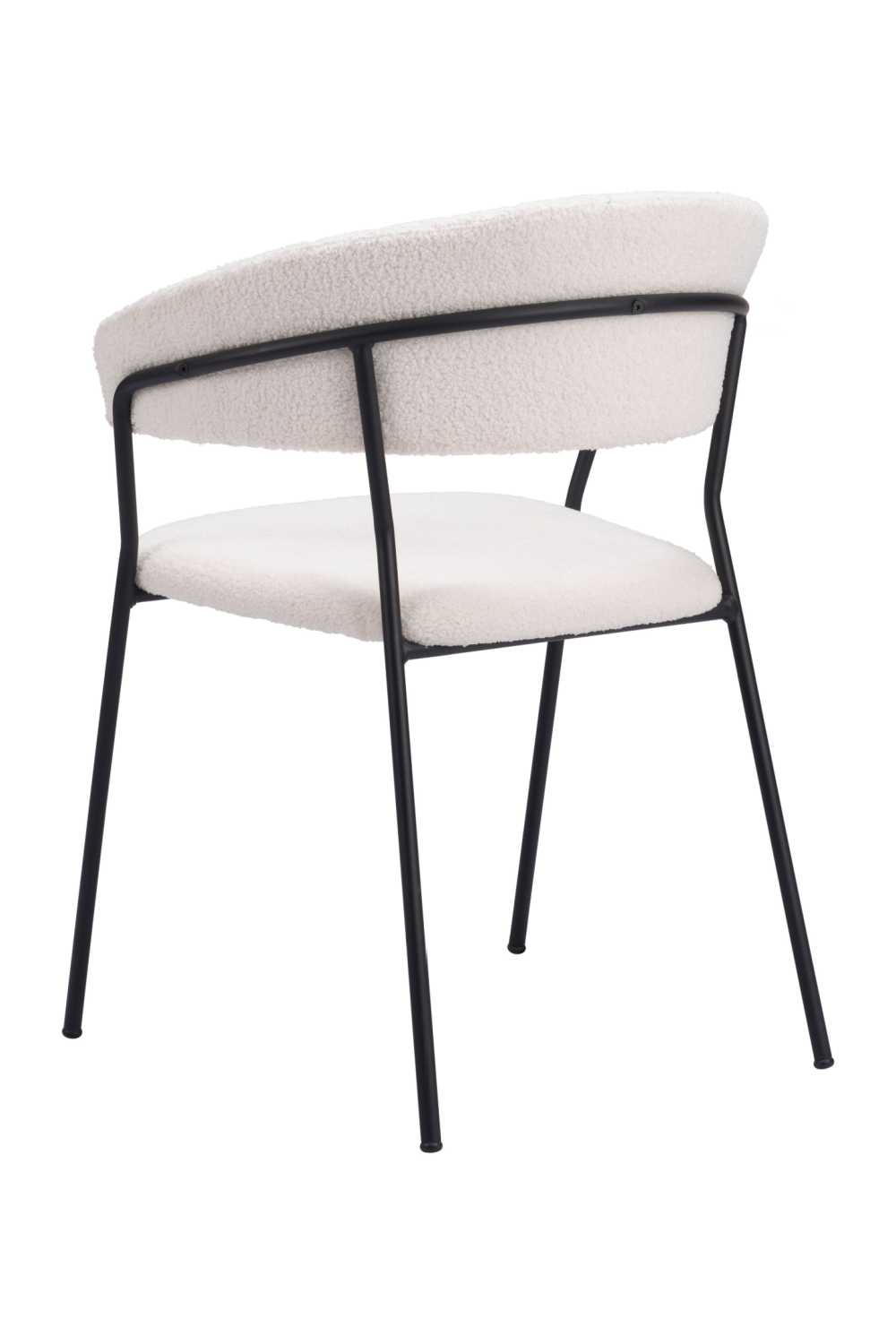 Cream Shearling Dining Chairs (2) | OROA Modern Josephine | Oroa.com