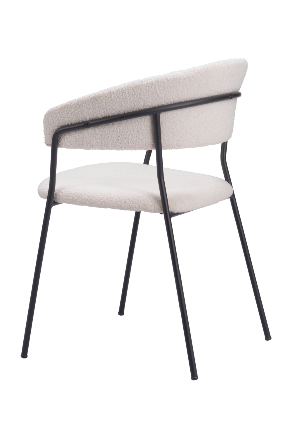 Cream Shearling Dining Chairs (2) | OROA Modern Josephine | Oroa.com