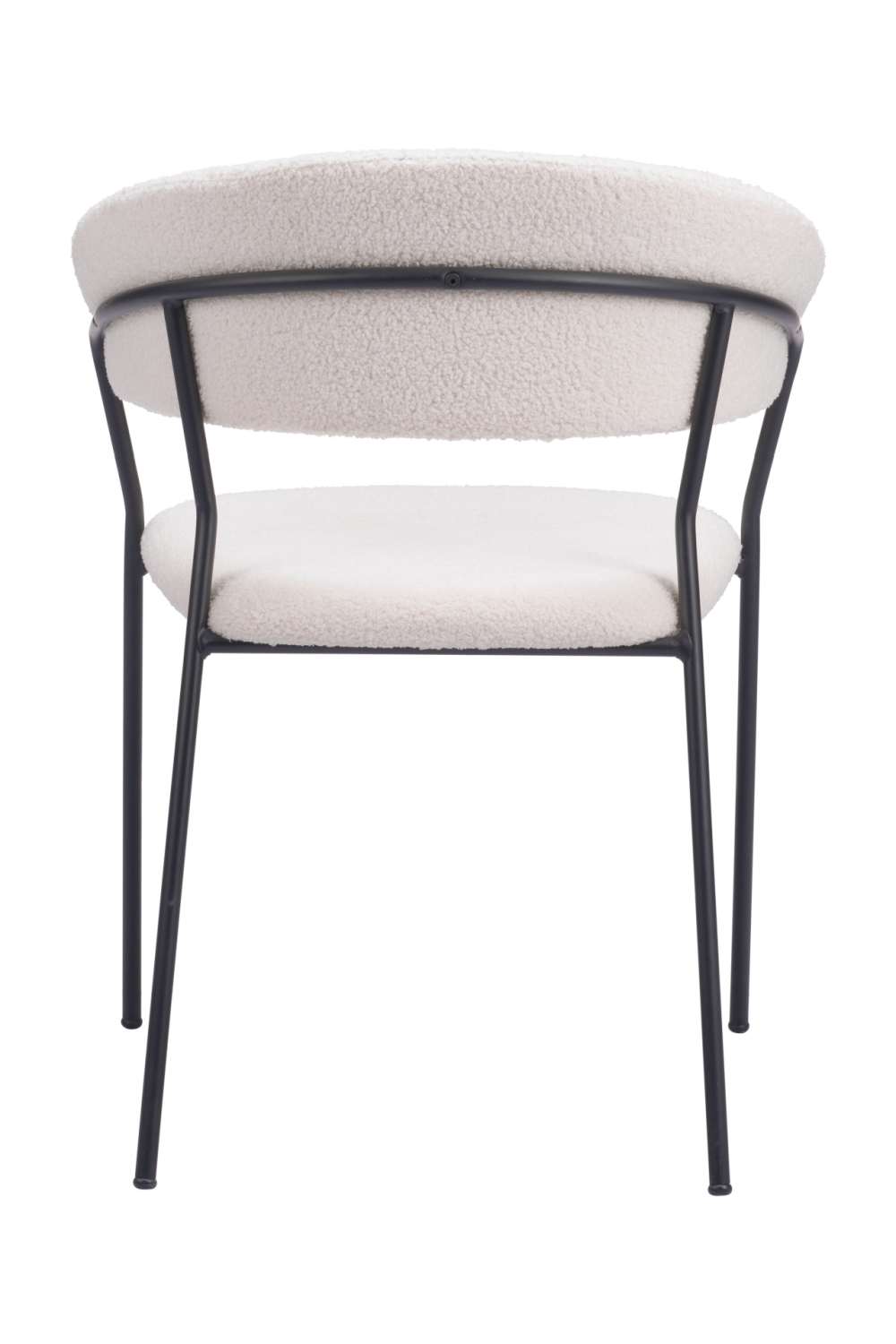 Cream Shearling Dining Chairs (2) | OROA Modern Josephine | Oroa.com