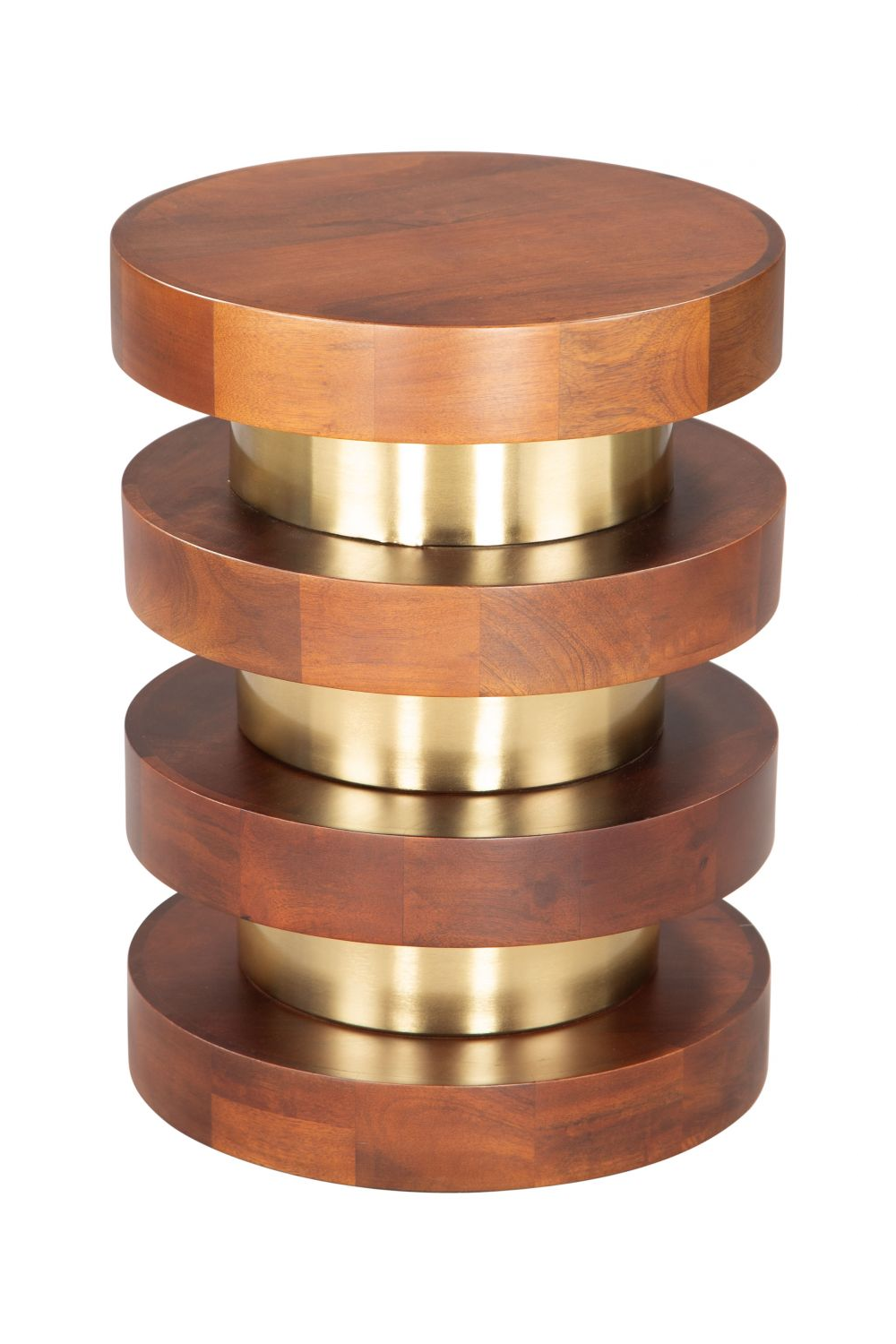 Acacia Wood Walnut Side Table | OROA Modern Marigot | OROA.com