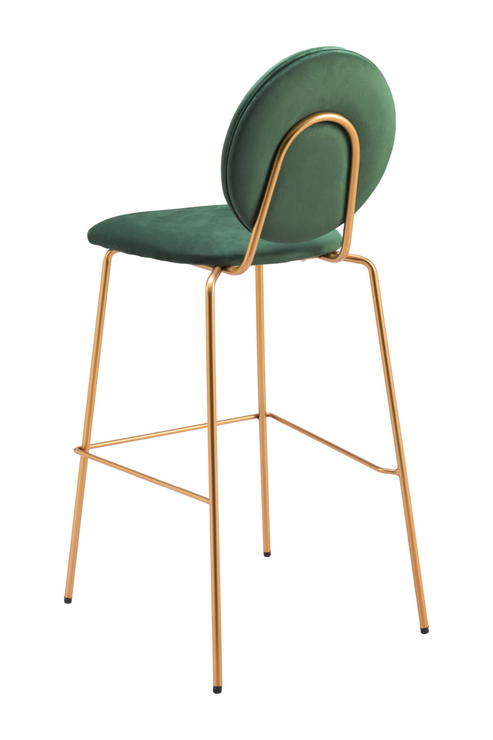 Green Velvet Bar Stools (2) | OROA Modern Odessa | Oroa.com