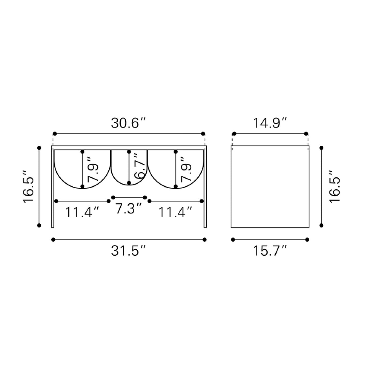 Rectangular Black Glass Coffee Table | Oroa.com