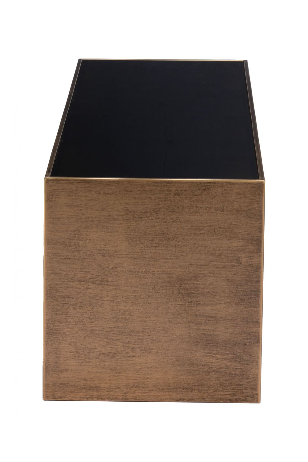 Brass-Framed Glass Coffee Table | OROA Modern Reed | Oroa.com