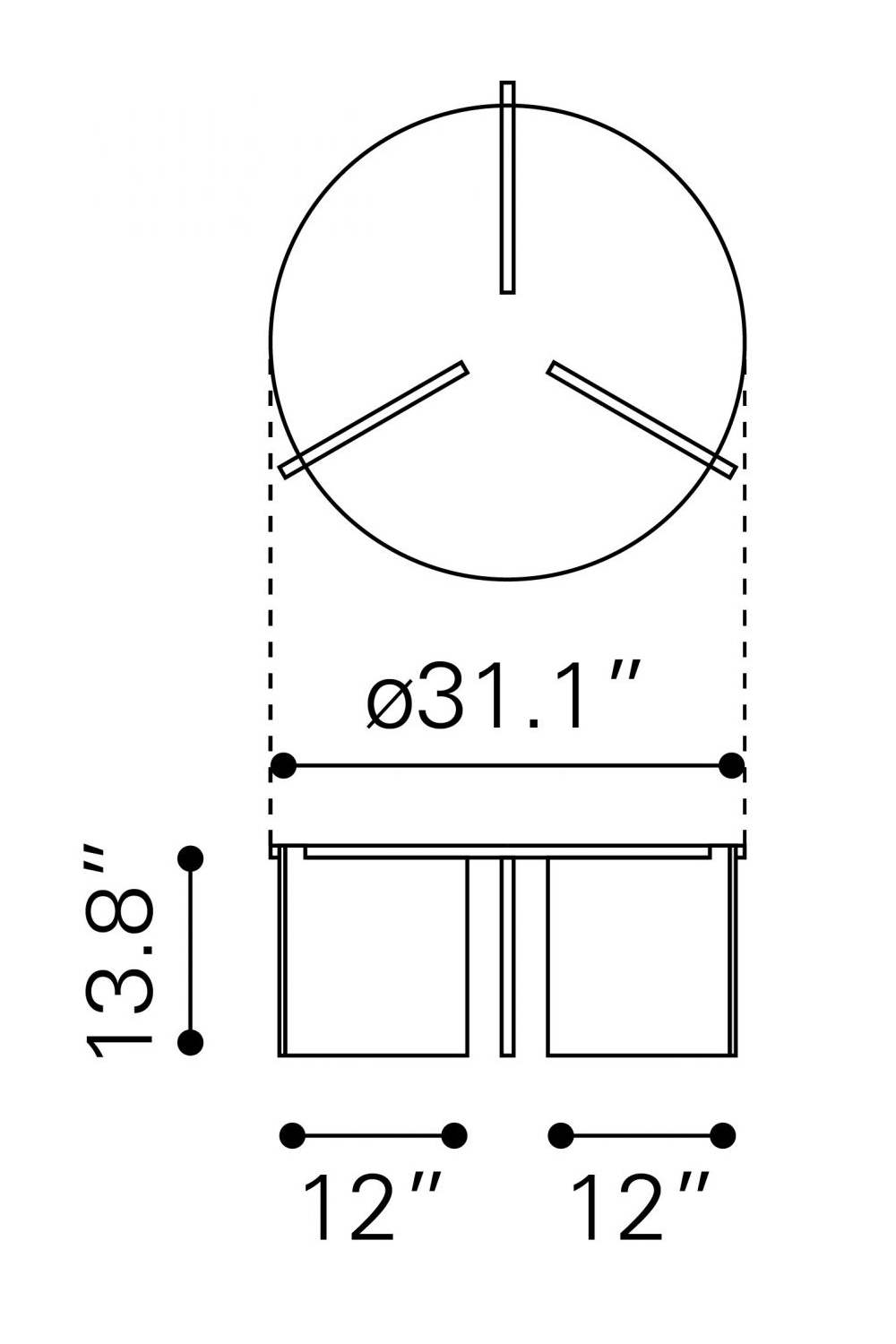 Round Marble Coffee Table | OROA Modern Lancaster | Oroa.com