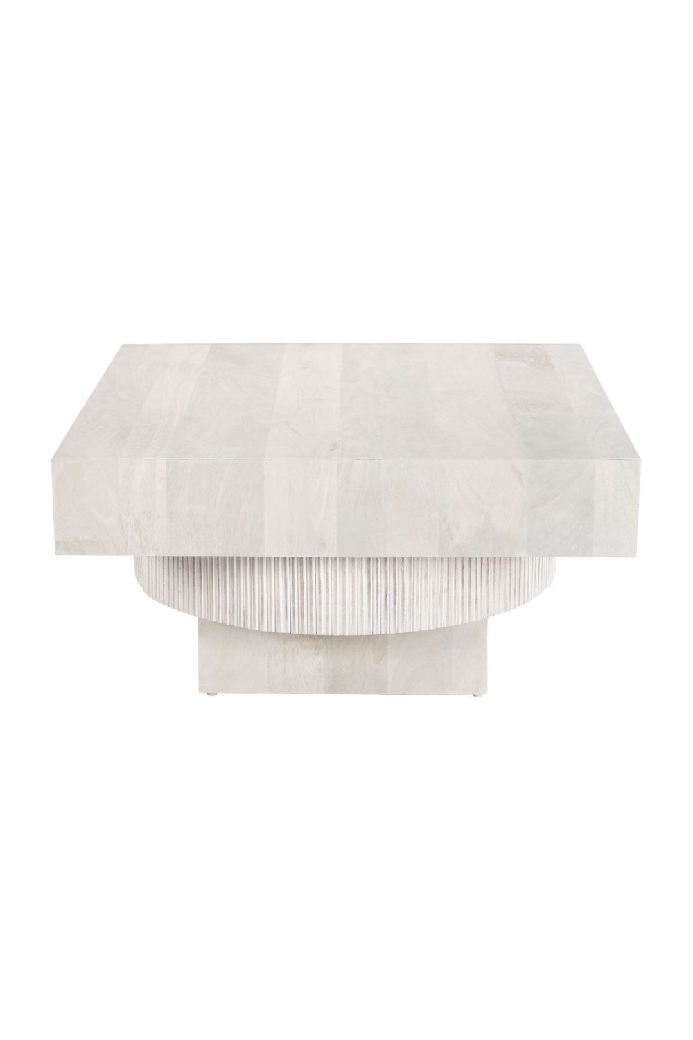 Whitewashed Mango Wood Coffee Table | OROA Modern Trani | Oroa.com