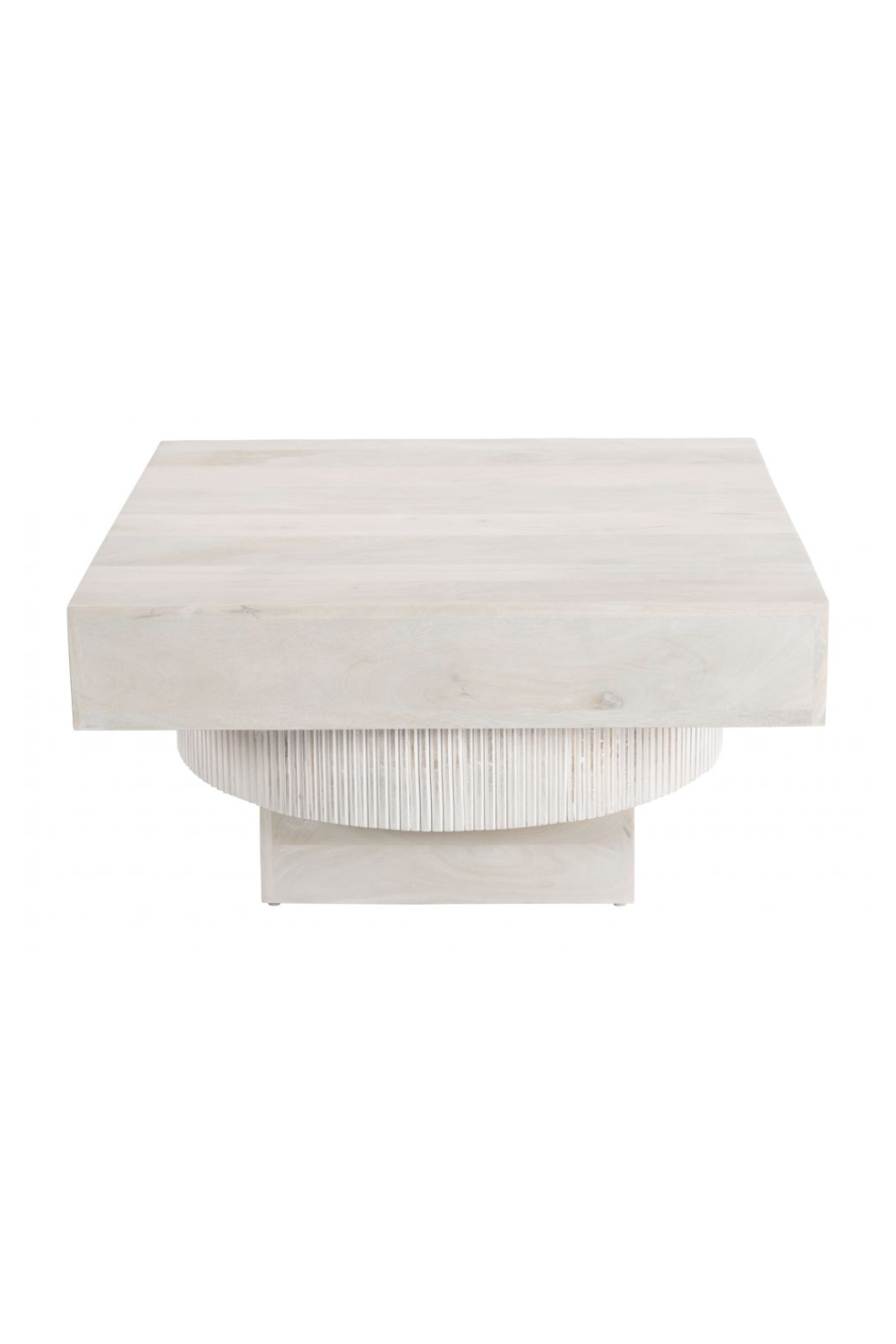 Whitewashed Mango Wood Coffee Table | OROA Modern Trani | Oroa.com