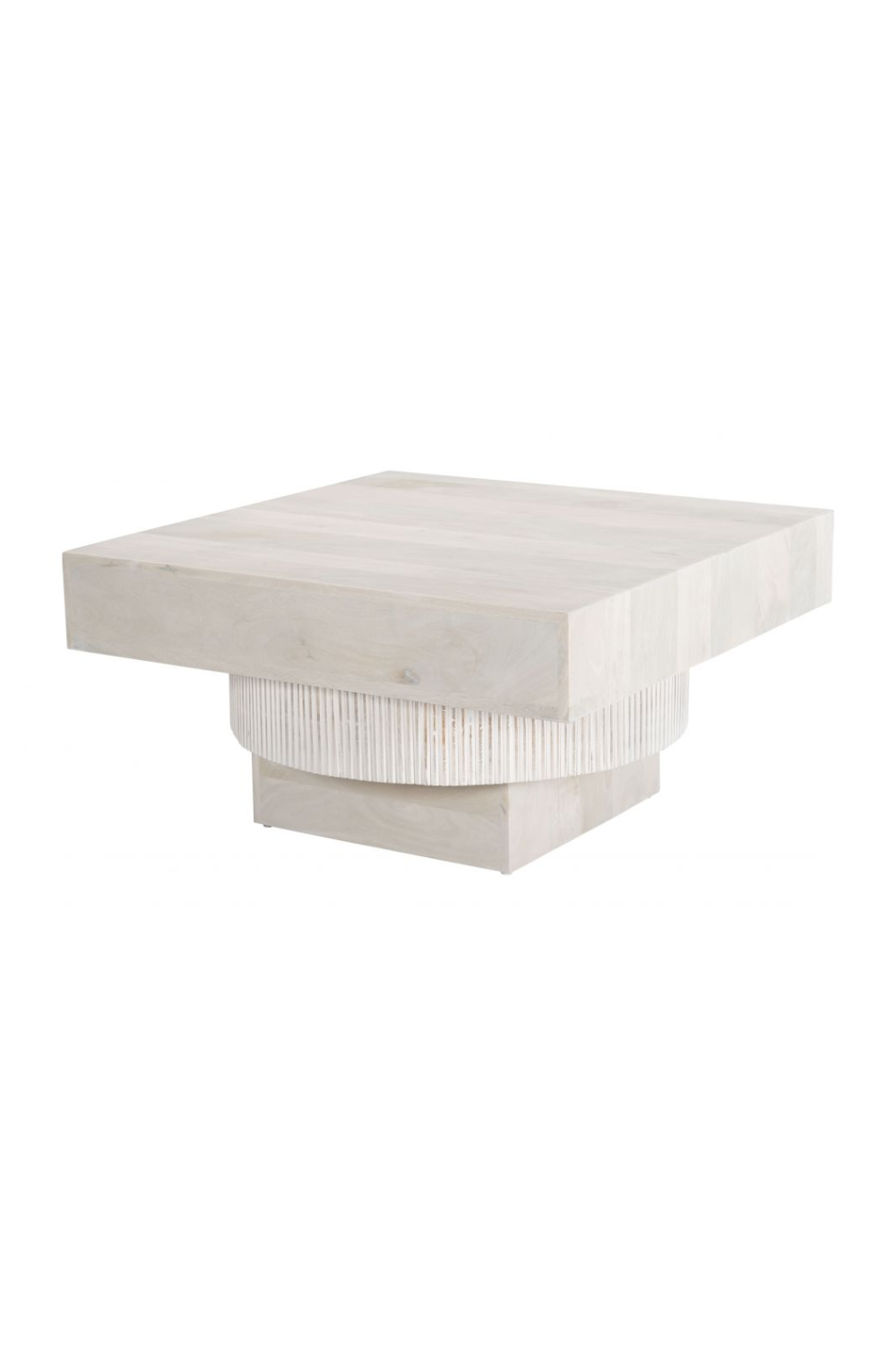 Whitewashed Mango Wood Coffee Table | OROA Modern Trani | Oroa.com