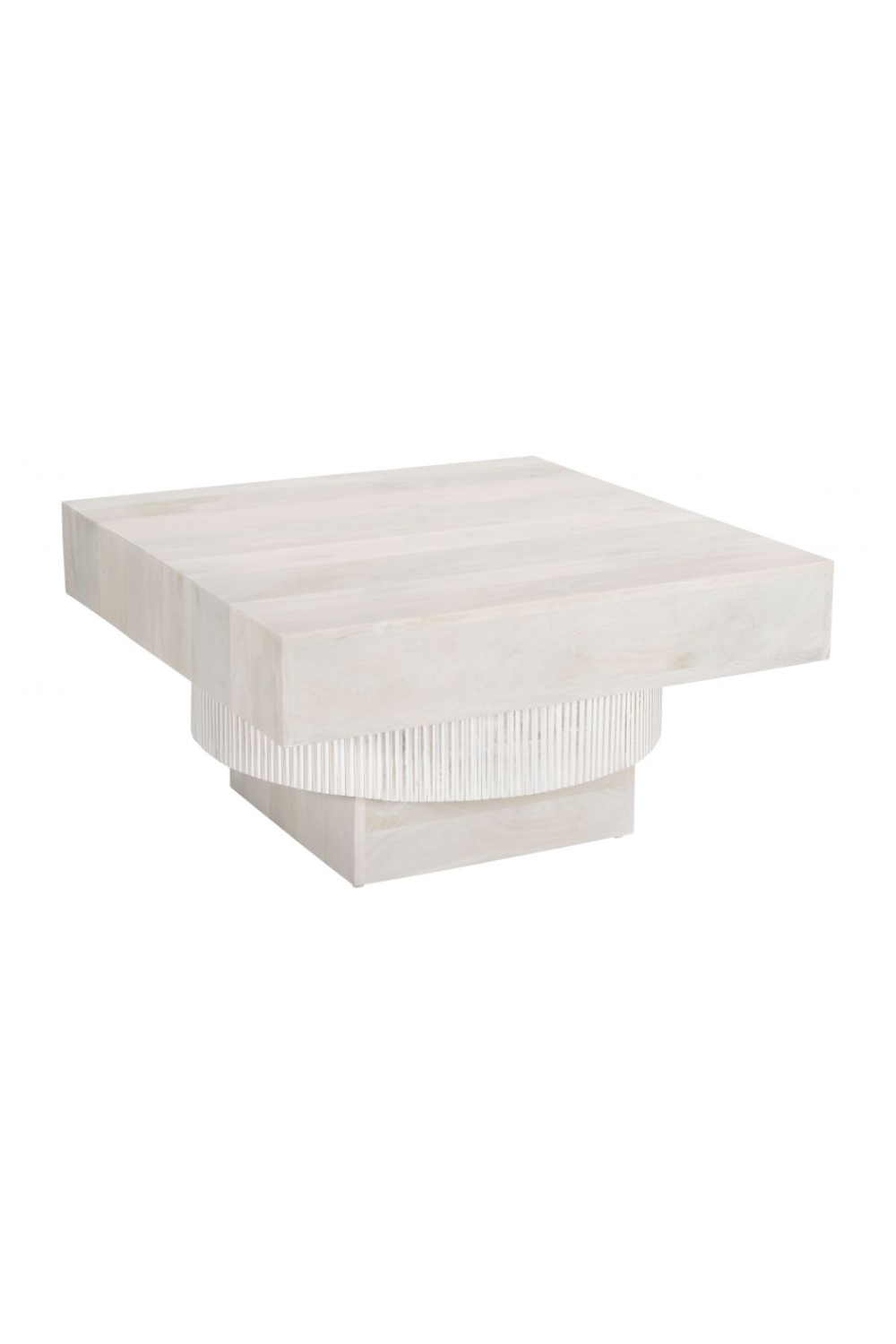 Whitewashed Mango Wood Coffee Table | OROA Modern Trani | Oroa.com