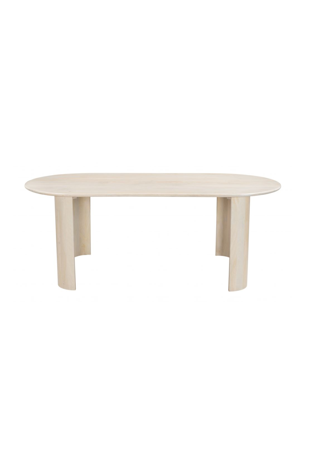 White-washed Acacia Dining Table | Oroa.com