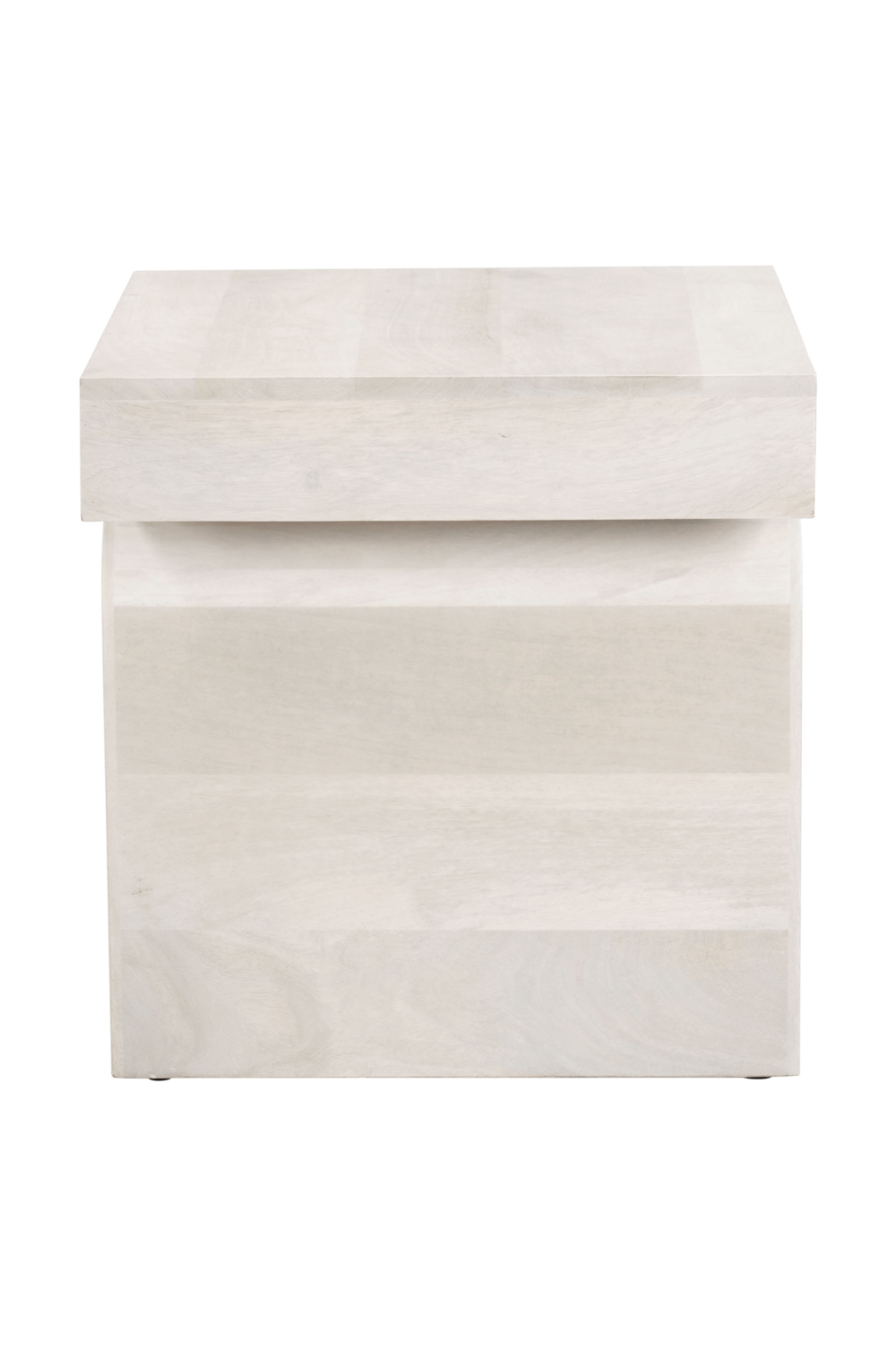 Whitewashed Mango Wood Side Table | OROA Modern Kiel | Oroa.com