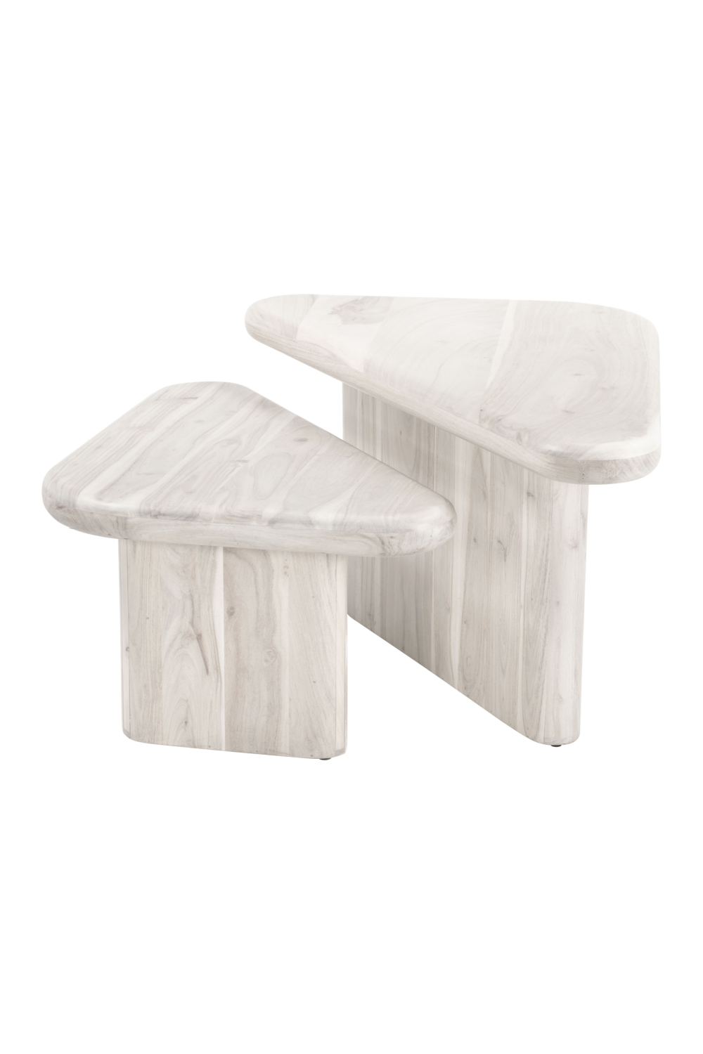 Whitewashed Acacia Coffee Table Set | OROA Modern Navidic | Oroa.com