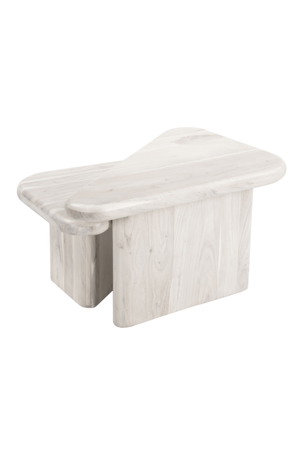 Whitewashed Acacia Coffee Table Set | OROA Modern Navidic | Oroa.com