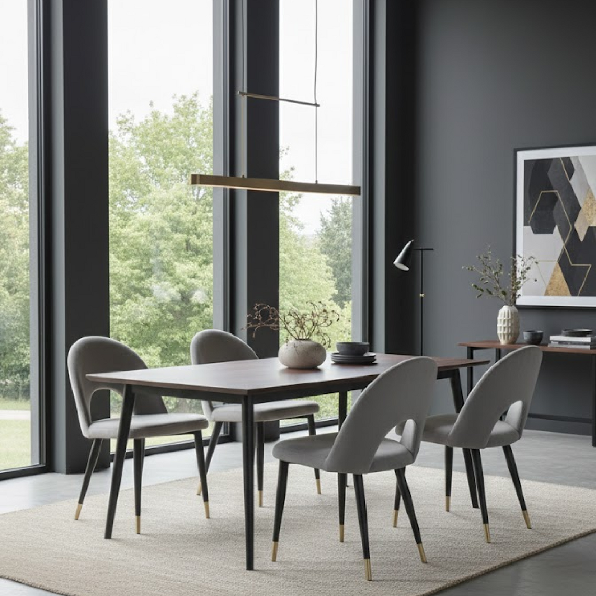 Velvet Dining Chairs (2) | Oroa.com