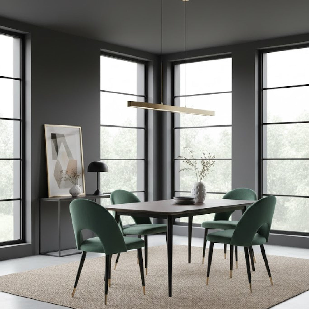 Velvet Dining Chairs (2) | Oroa.com