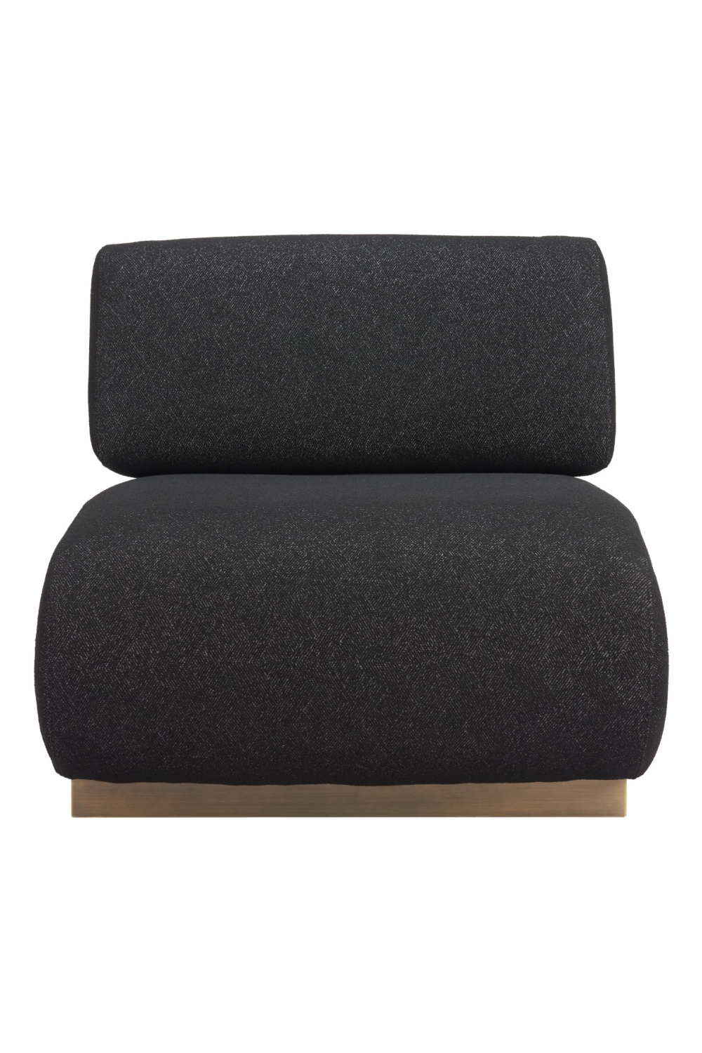 Black Textured Fabric Accent Chair | Oroa.com