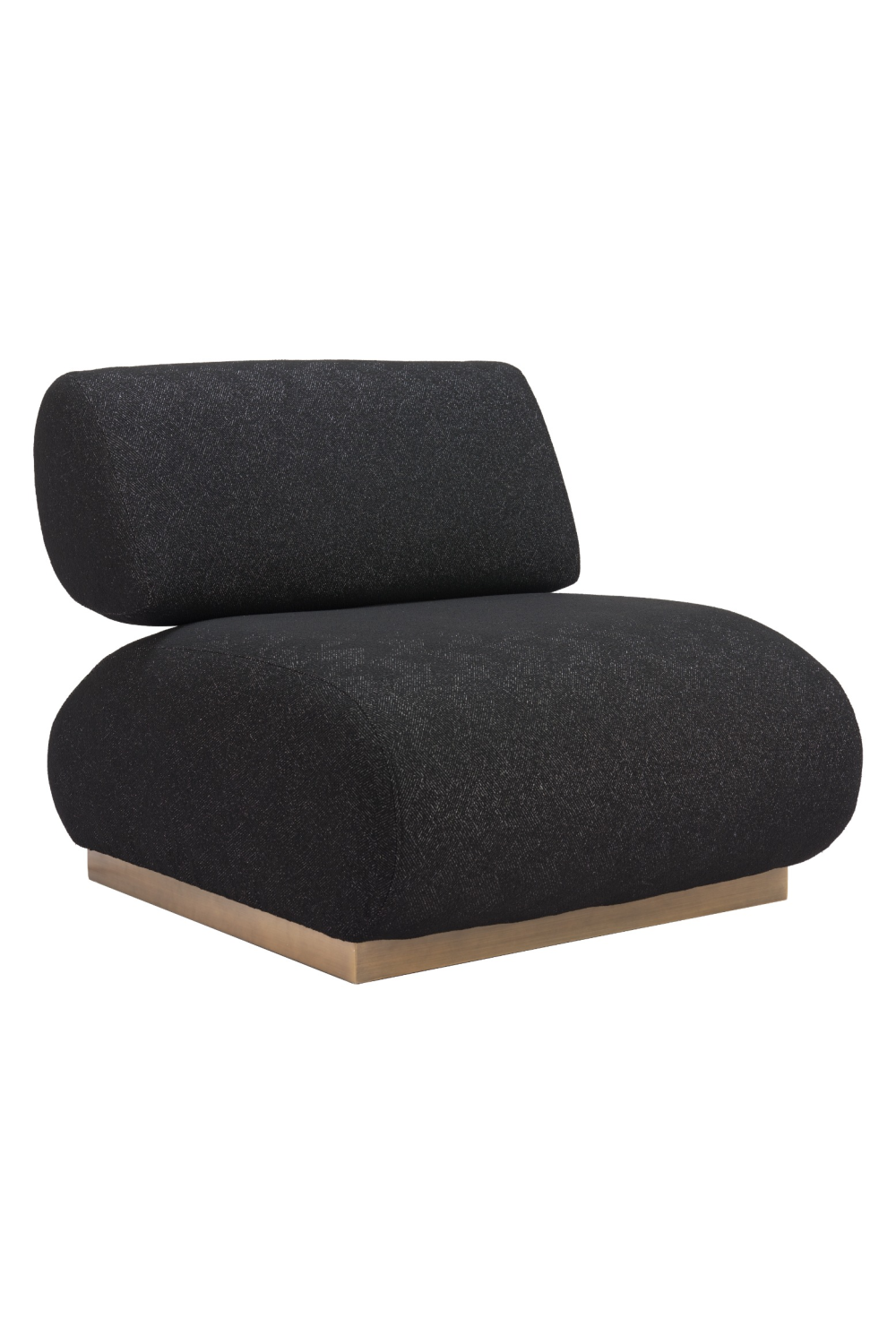 Black Textured Fabric Accent Chair | OROA Modern Barsa | Oroa.com