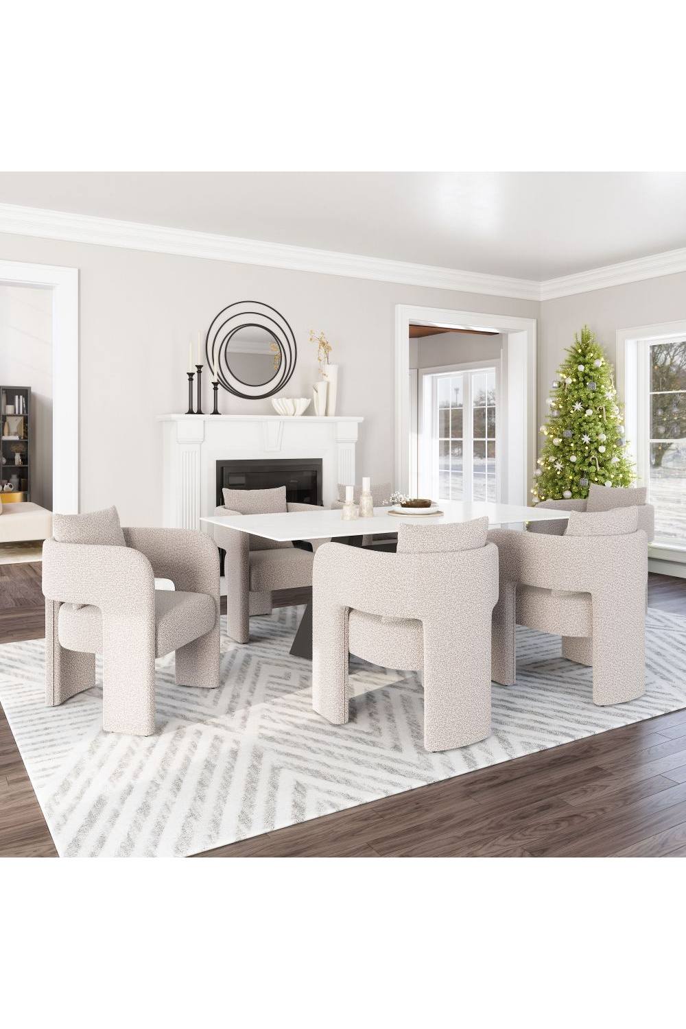 Gray Curved Dining Chair | Oroa.com