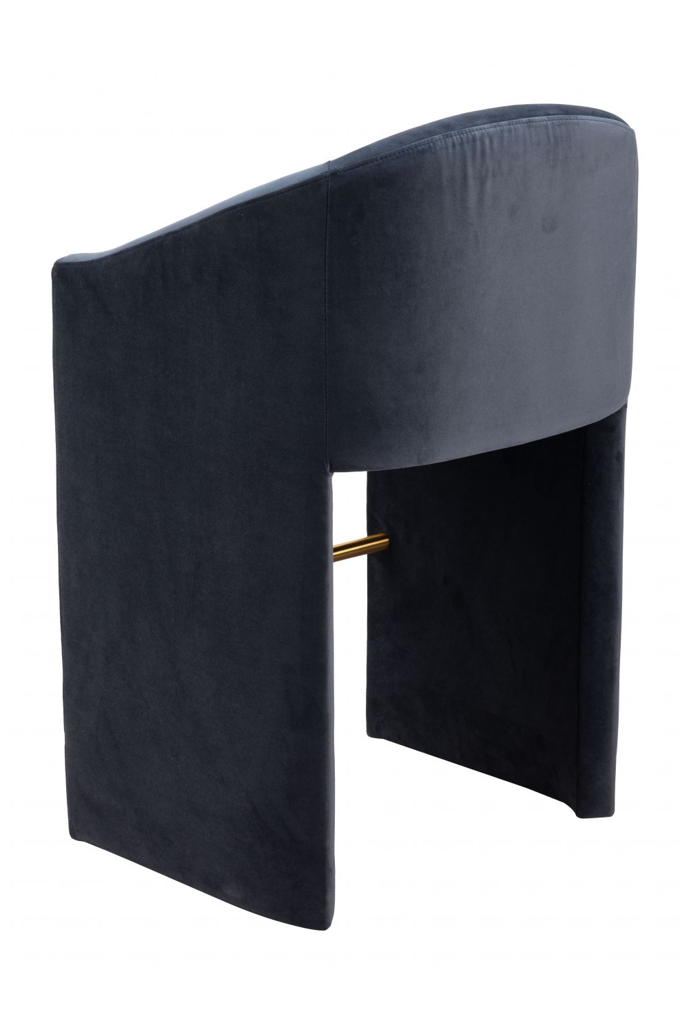 Dark Gray Velvet Bar Stool | OROA Modern Emas | Oroa.com